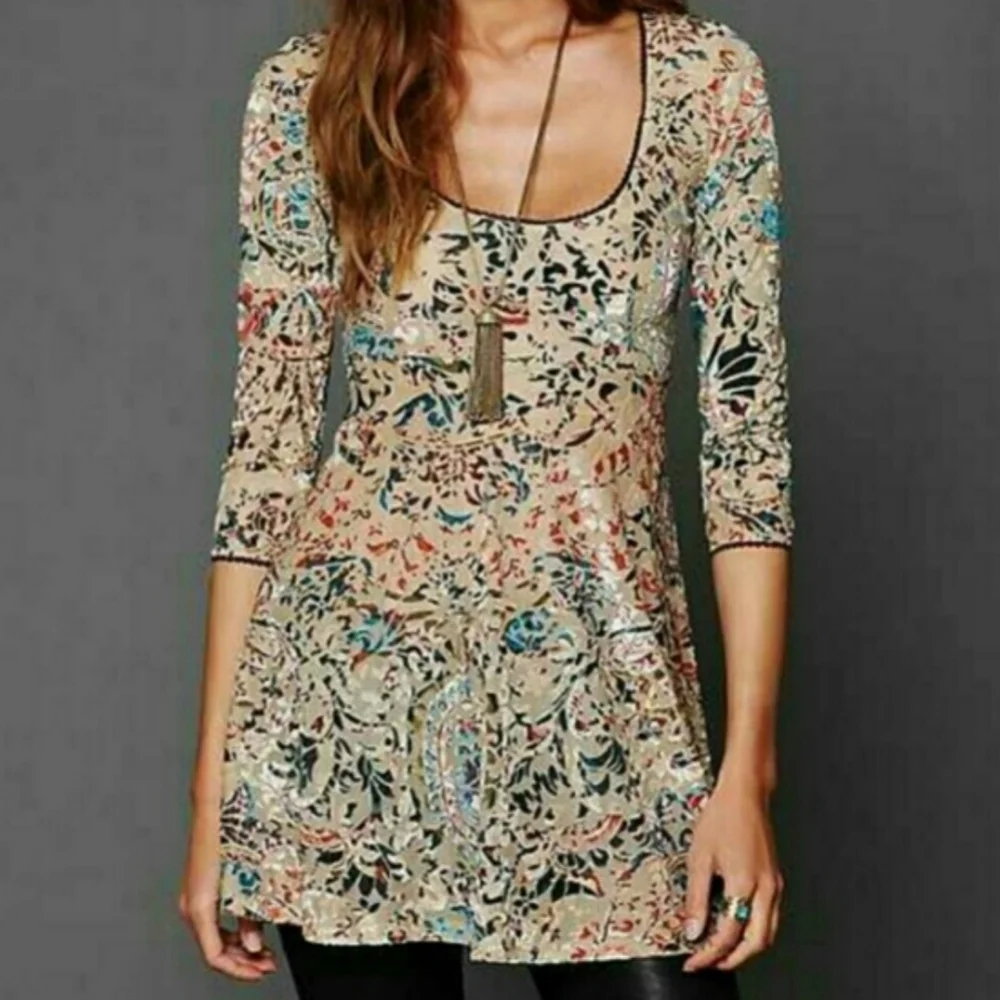Free People Musa Burnout Dress - Picture 2 of 4
